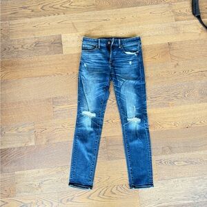 American Eagle Outfitters Men's Skinny Jeans - Dark Blue 31x32